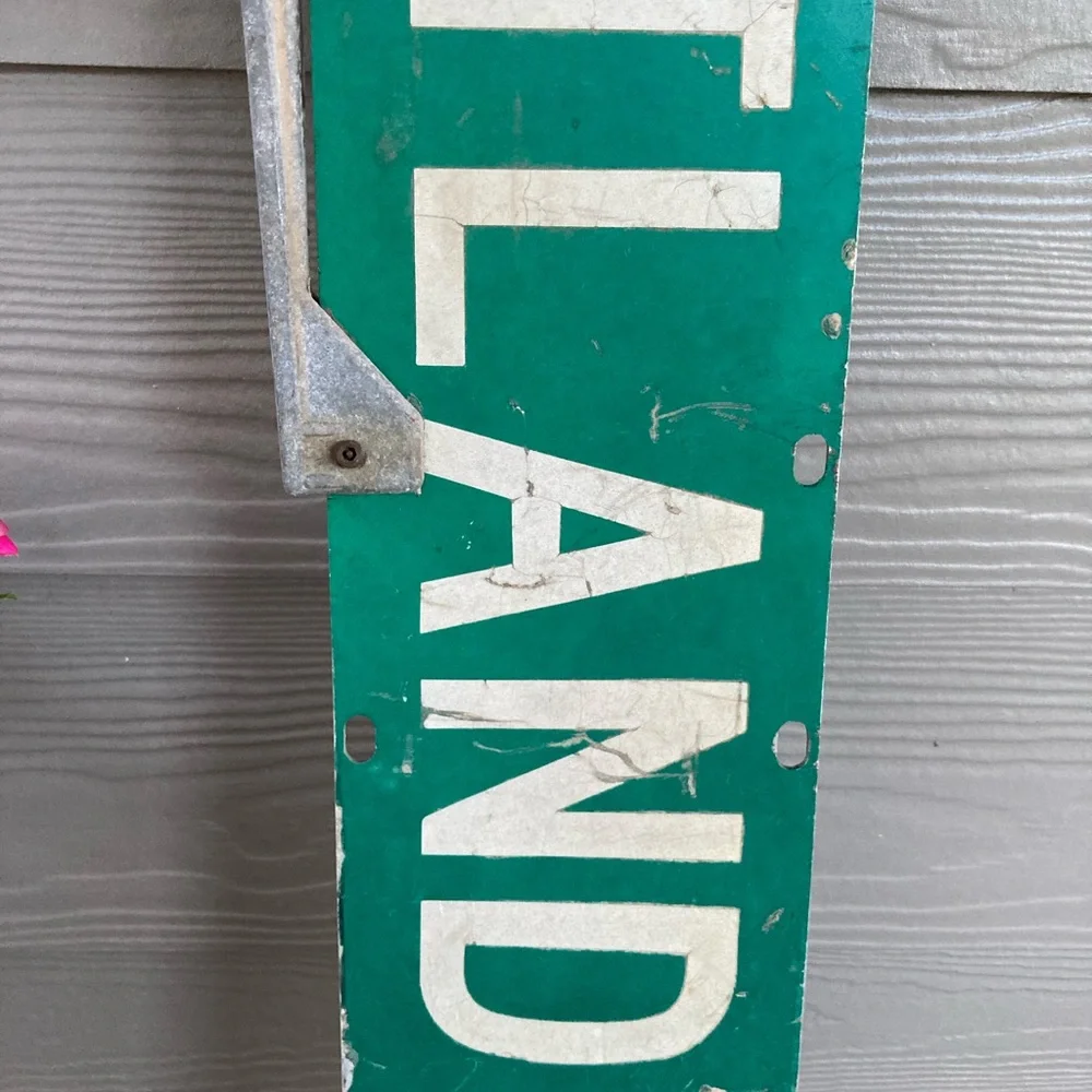 Retired Street Sign 1800 Block Rutland Vintage Decor - Picture 10 of 15